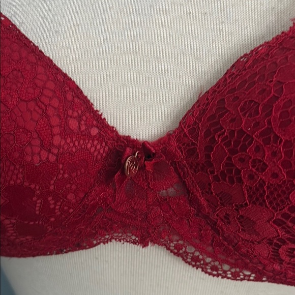 Marilyn Monroe Elegant Red Lace Bra - Picture 4 of 7